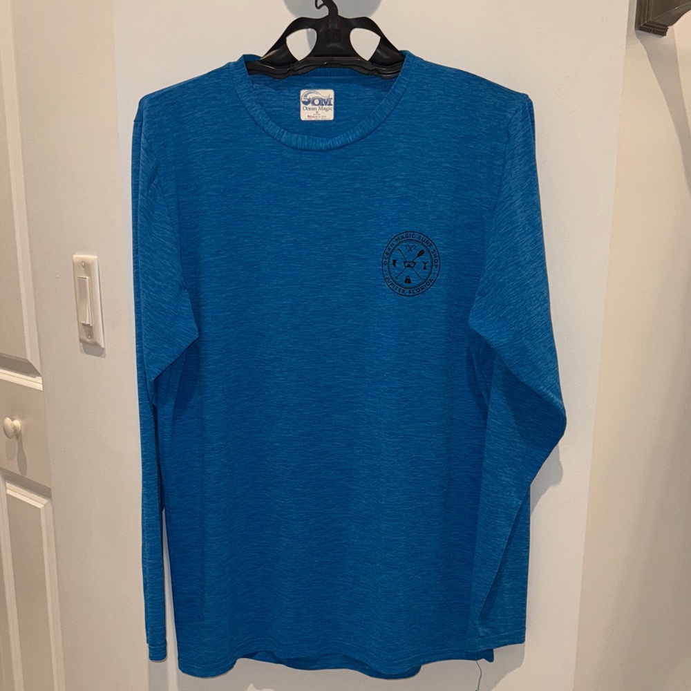 Ocean Magic Men's Blue Long Sleeve Shirt